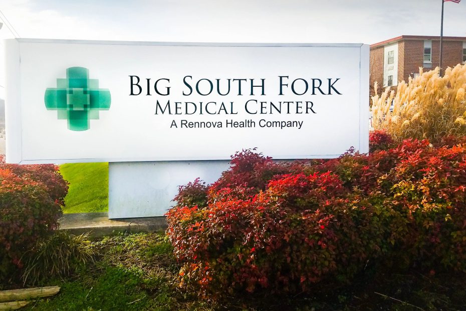 Big South Fork Medical Center Sign